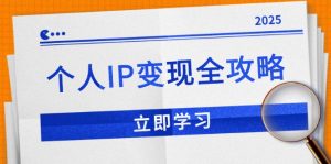 个人IP变现全攻略：私域运营,微信技巧,公众号运营一网打尽,助力品牌推广-网创星球