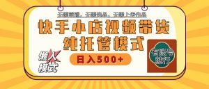 快手小店全程托管 二八分成 最低每月躺赚3000+-网创星球