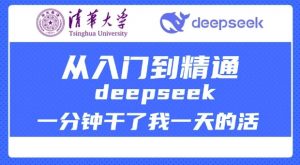 清华大学讲DeepSeek最全教程，从入门到精通，deepseek一分钟干了我一天的活-网创星球