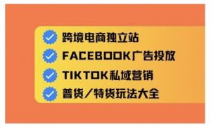 跨境电商独立站及全域流量营销，从0基础快速入门并精通跨境电商运营-网创星球