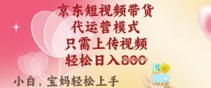 京东短视频带货，2025翻身项目，只需上传视频，单月稳定变现8k+【揭秘】-网创星球