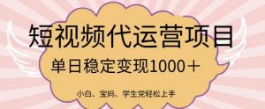 2025最新风口项目,短视频代运营日入多张【揭秘】-网创星球