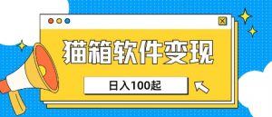 小众AI赛道，猫箱APP挣取收益，上班族专属小项目，日入100-150-网创星球