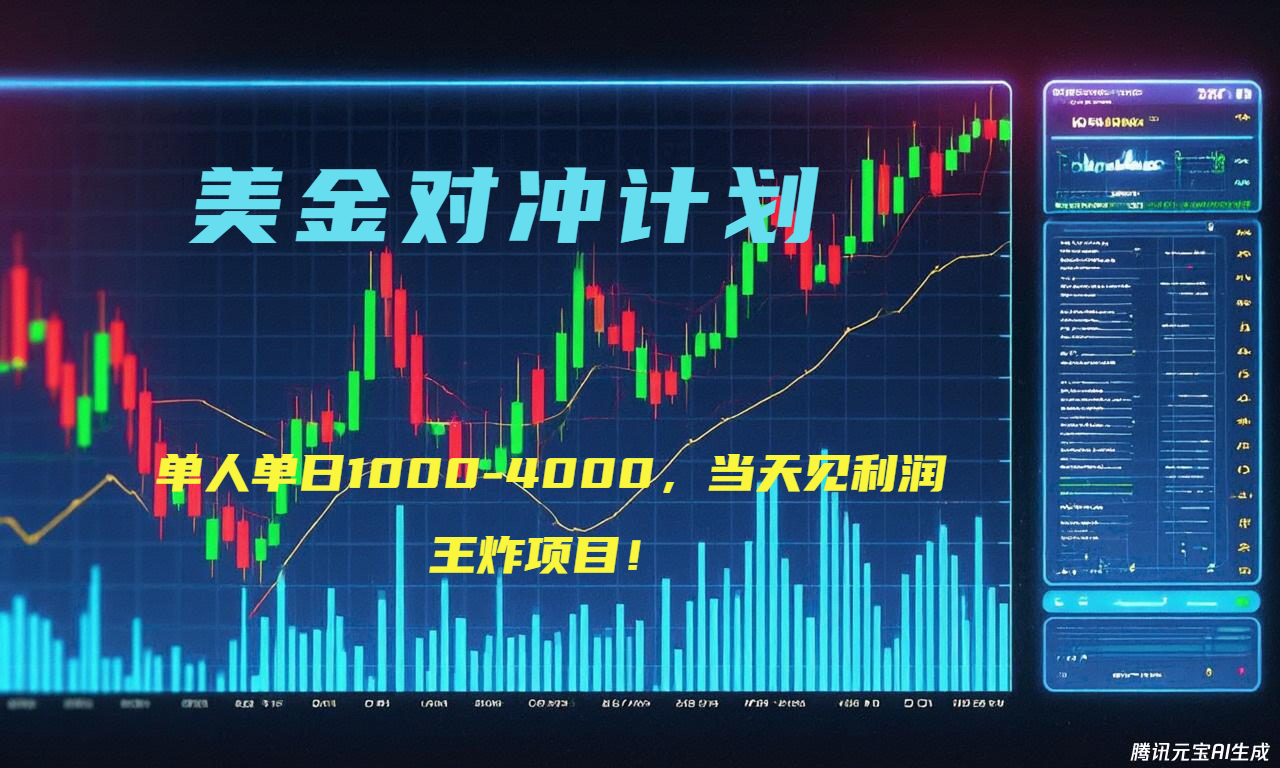 2025年最暴力项目“美金先登计划”最新最强对冲战法,每日实际收益1K-4K-网创星球
