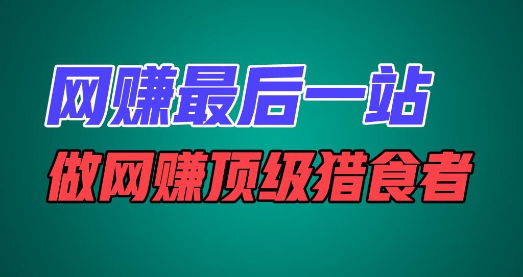 网赚最后一站，卖项目，做网赚顶级猎食者-网创星球