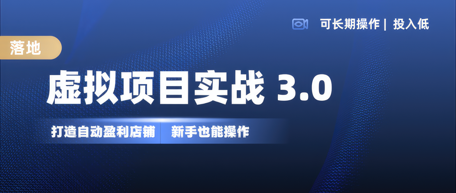 虚拟项目实操落地 3.0,新手轻松上手，单品月入1W+-网创星球