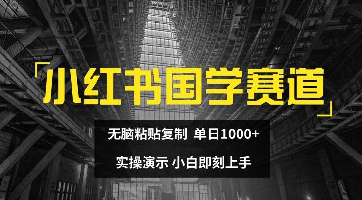 小红书国学赛道，无脑粘贴复制，单日1K，实操演示，小白即刻上手【揭秘】-网创星球
